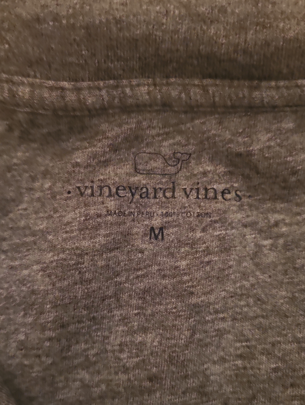 Vineyard Vines Grey Quarter-Zip Pullover Womans Size Medium - Picture 2 of 9